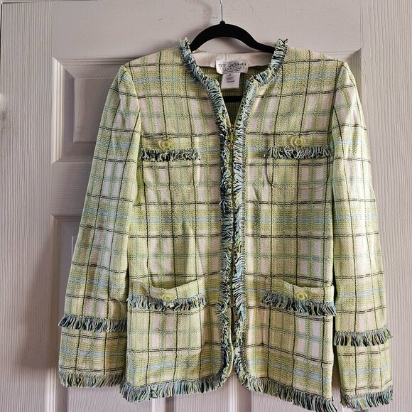 St. John Collection by Marie Gray Knit Blazer (Size 6) - Picture 1 of 16